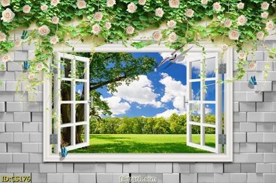 Tải file tranh gốc File gốc cửa sổ 3D CS176 chất lượng cao