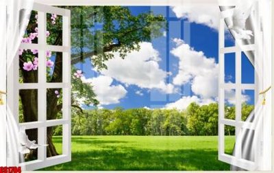 File PSD File tranh gốc cửa sổ 3D CS1784 (bản gốc) cho nhà in