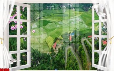 File tranh File tranh gốc cửa sổ 3D CS1809 (file gốc) chuẩn màu in