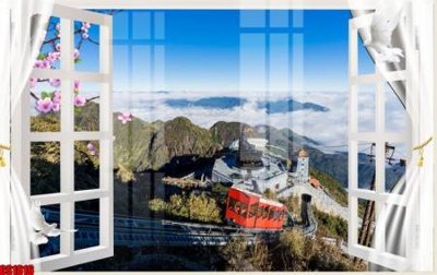 File tranh File tranh gốc cửa sổ 3D CS1816 (bản gốc) in canvas