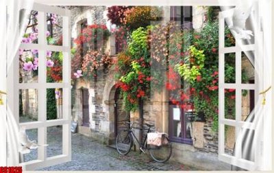 Download file File tranh gốc cửa sổ 3D CS1825 (gốc) in mica bàn thờ