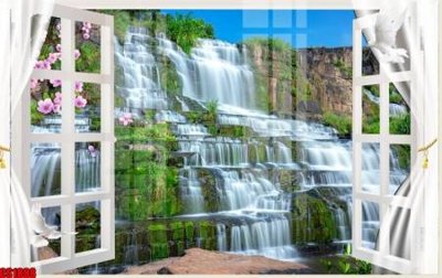 File tranh File tranh gốc cửa sổ 3D CS1888 (file gốc) chủ đề phong thủy