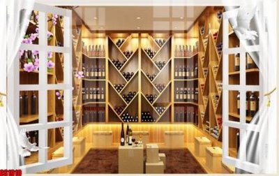 Ảnh gốc file in lụa File tranh gốc cửa sổ 3D CS1910 chi tiết