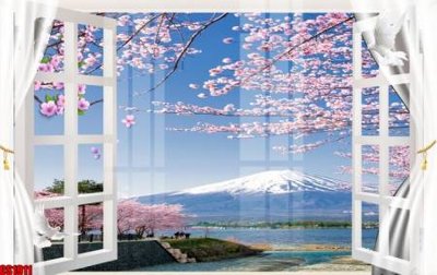 Ảnh gốc File tranh gốc cửa sổ 3D CS1911 (siêu chi tiết) để in ấn