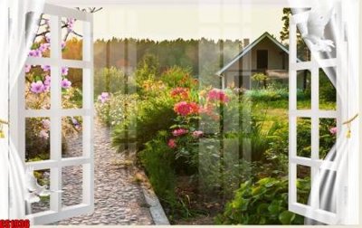 File gốc File tranh gốc cửa sổ 3D CS1936 (in mica) làm bảng hiệu