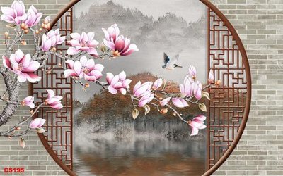 File ảnh File gốc cửa sổ 3D CS195 (gốc) dùng in Pano