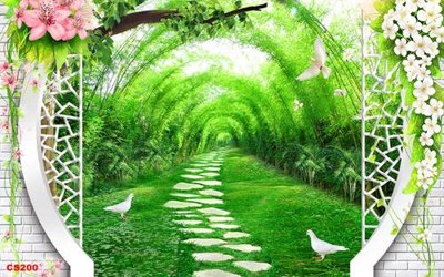 File tranh File gốc cửa sổ 3D CS200 (ảnh gốc) in trần 3D