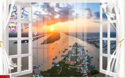 File PSD File tranh gốc cửa sổ 3D CS2011 (gốc) tách lớp chi tiết