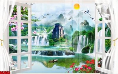 File gốc File tranh gốc cửa sổ 3D CS2053 cho in ấn và thiết kế