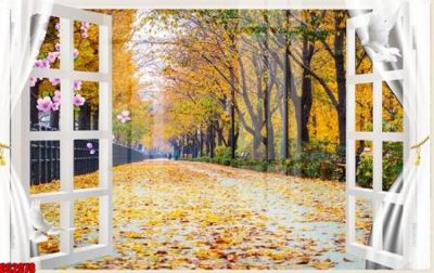 File in trần File tranh gốc cửa sổ 3D CS2078 (bản gốc) hoa văn