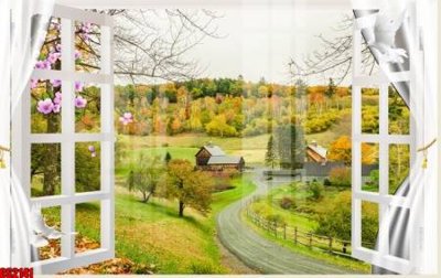 File in trần File tranh gốc cửa sổ 3D CS2141 (file gốc) xuyên sáng