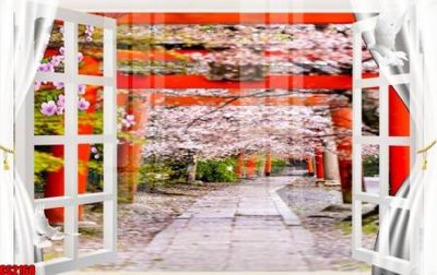 File tranh File tranh gốc cửa sổ 3D CS2168 (ảnh gốc) độc quyền