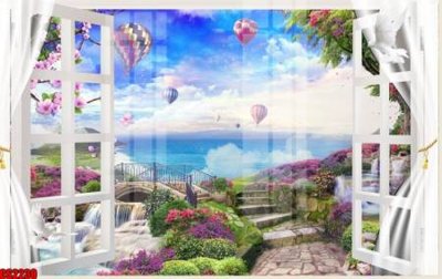 File PSD File tranh gốc cửa sổ 3D CS2230 (gốc) cho designer