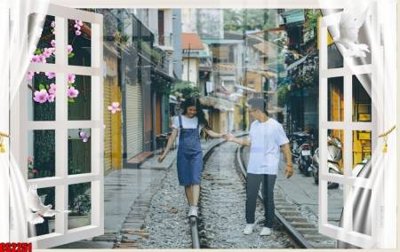 File tranh in mica File tranh gốc cửa sổ 3D CS2251 (độ phân giải cao)