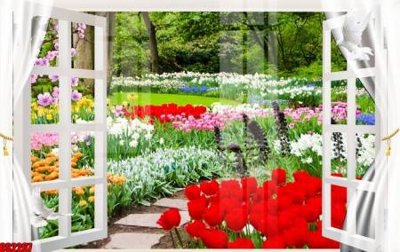 Tải file File tranh gốc cửa sổ 3D CS2267 (gốc) in tranh tráng gương