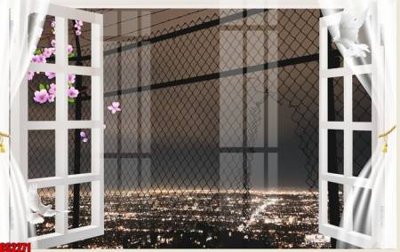 Download file gốc File tranh gốc cửa sổ 3D CS2271 (in lụa) tranh 3D