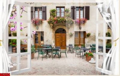 Download file File tranh gốc cửa sổ 3D CS2324 (gốc) in mica ốp bếp