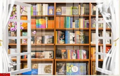 File in mica File tranh gốc cửa sổ 3D CS2348 (ảnh gốc) đẹp