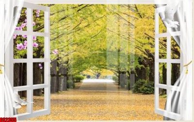 Download file File tranh gốc cửa sổ 3D CS2355 (gốc) in mica ốp bếp