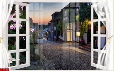 File gốc File tranh gốc cửa sổ 3D CS2373 (in ấn) màu sắc trung thực