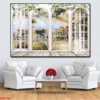 Tải xuống file tranh gốc File gốc cửa sổ 3D CS239 (PSD/TIFF)