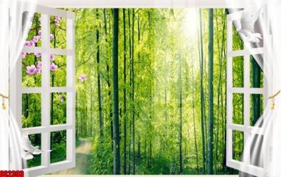 Mua file ảnh gốc File tranh gốc cửa sổ 3D CS2393 (chất lượng cao)