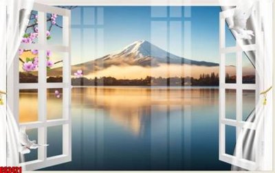 File in ấn chuyên nghiệp File tranh gốc cửa sổ 3D CS2421 (file gốc)