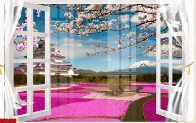 File ảnh File tranh gốc cửa sổ 3D CS2429 (gốc) cho trang trí nội thất