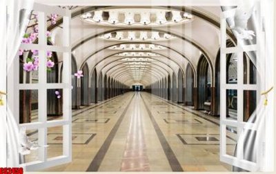 File PSD in ấn File tranh gốc cửa sổ 3D CS2456 (chất lượng cao)