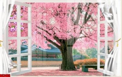 Download file gốc File tranh gốc cửa sổ 3D CS2465 (in mica) trang trí