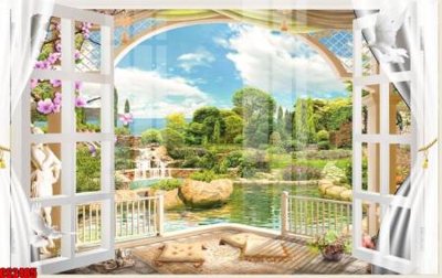 File tranh File tranh gốc cửa sổ 3D CS2485 (file gốc) chuẩn màu in