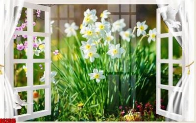 File gốc File tranh gốc cửa sổ 3D CS2515 (trang trí) phòng ngủ