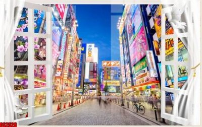 File ảnh File tranh gốc cửa sổ 3D CS2528 (gốc) in quảng cáo ngoài trời