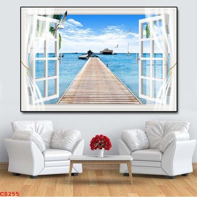 File ảnh File gốc cửa sổ 3D CS255 (gốc) trang trí khách sạn