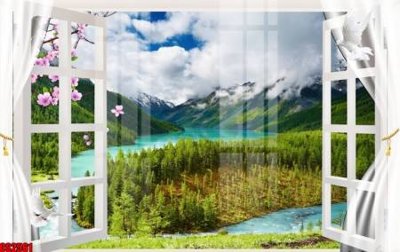 File gốc File tranh gốc cửa sổ 3D CS2561 (in ấn) không giới hạn