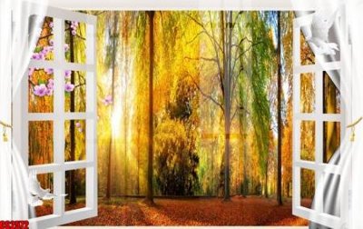 File tranh File tranh gốc cửa sổ 3D CS2572 (gốc) in film
