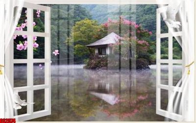 Tải file File tranh gốc cửa sổ 3D CS2574 (gốc) in trên mọi chất liệu