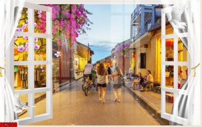 Ảnh gốc File tranh gốc cửa sổ 3D CS2580 (độ nét cao) in mica