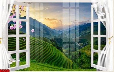 File tranh PSD File tranh gốc cửa sổ 3D CS2582 chất lượng cao