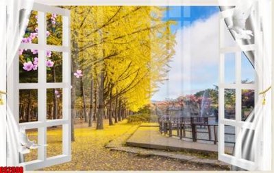 File in trần File tranh gốc cửa sổ 3D CS2598 (bản gốc) 5D