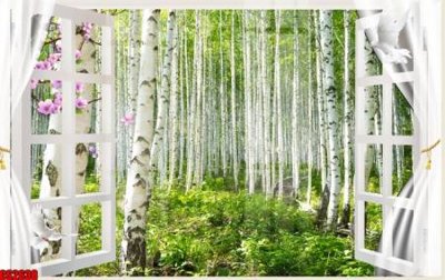 File tranh File tranh gốc cửa sổ 3D CS2638 (bản gốc) treo phòng ăn