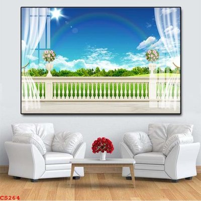 Tải file File gốc cửa sổ 3D CS264 (gốc) in tranh tráng gương