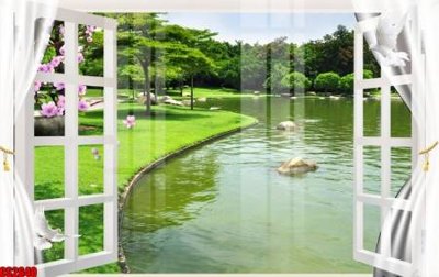 File PSD File tranh gốc cửa sổ 3D CS2640 (gốc) cho designer