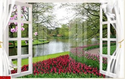 File ảnh File tranh gốc cửa sổ 3D CS2660 (gốc) in quảng cáo ngoài trời