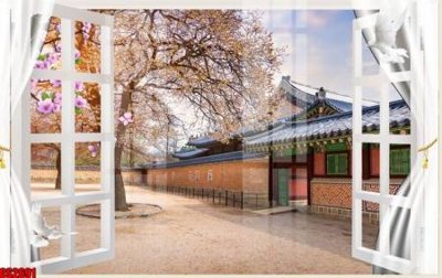 File gốc File tranh gốc cửa sổ 3D CS2691 (cho in ấn) độc quyền