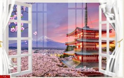 File gốc in mica File tranh gốc cửa sổ 3D CS2703 chất lượng