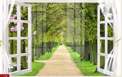 Download file File tranh gốc cửa sổ 3D CS2713 (gốc) in mica bàn thờ