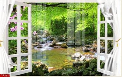 File tranh File tranh gốc cửa sổ 3D CS2724 (bản gốc) in lụa 5D