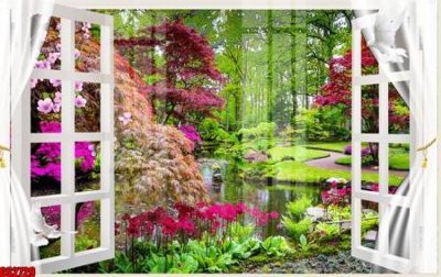 File tranh File tranh gốc cửa sổ 3D CS2729 (gốc) in trên kính