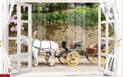 File tranh trang trí File tranh gốc cửa sổ 3D CS2736 (file gốc)